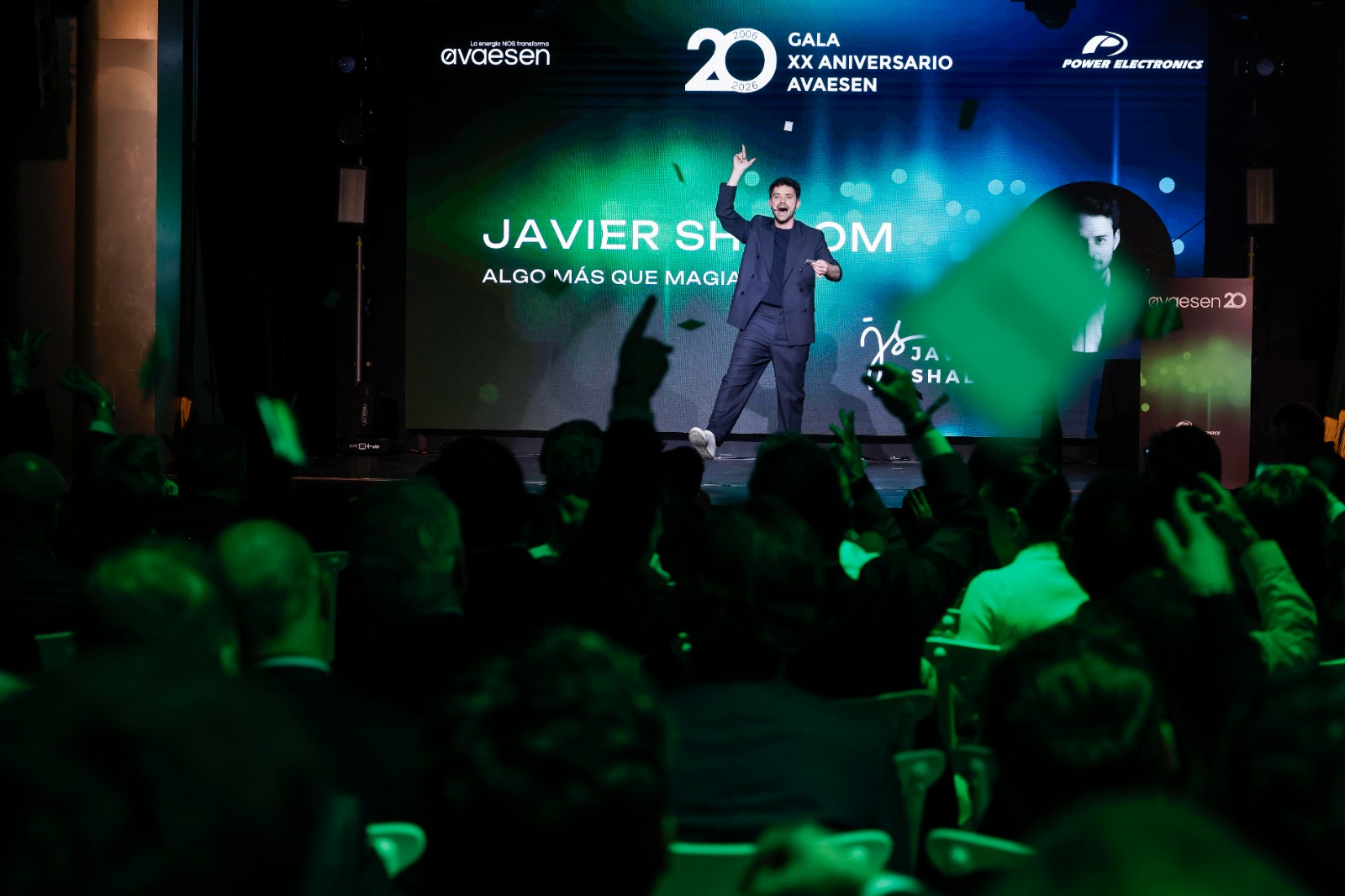 Javier Shalom en la gala del XX aniversario de Avaesen